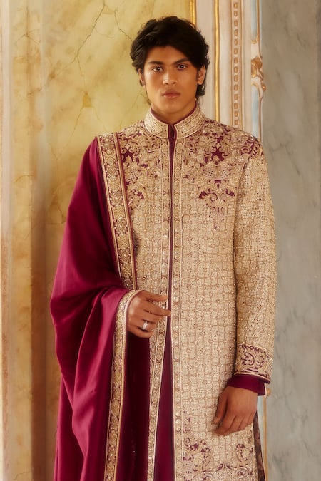 Eeksha Moti Gul Embroidered Sherwani Set 