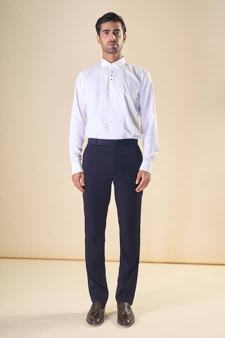 Buy Arihant Rai Sinha Blue Polyester Beads, Sequins Hand Embroidered Tuxedo Pant Set Online at Aza Fashions Buy_Arihant Rai Sinha_Blue Polyester Beads, Sequins Hand Embroidered Tuxedo Pant Set _Online_at_Aza_Fashions