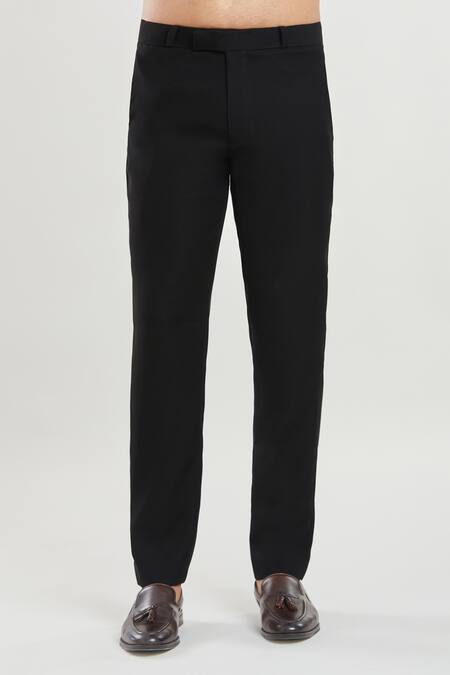 Shop Arihant Rai Sinha Black Polyester, Silk, Satin Sequins Embroidered Tuxedo Set Shop_Arihant Rai Sinha_Black Polyester, Silk, Satin Sequins Embroidered Tuxedo Set