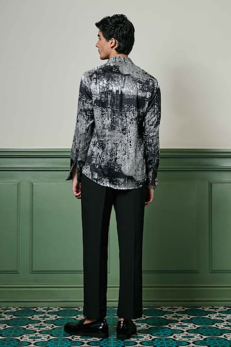 Asuka Eclipse Harmony Abstract Print Shirt 