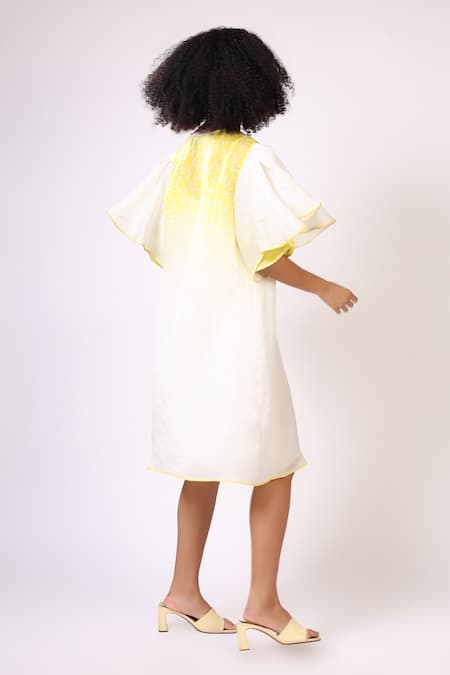 Shilpi Gupta Placement Hand Block Print Dress 