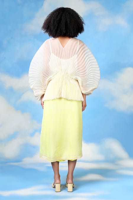 Shilpi Gupta Geometric Block Print Midi Skirt 