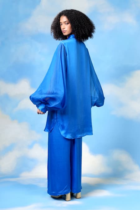 Shilpi Gupta Animal Patchwork Embroidered Shirt & Trouser Set 