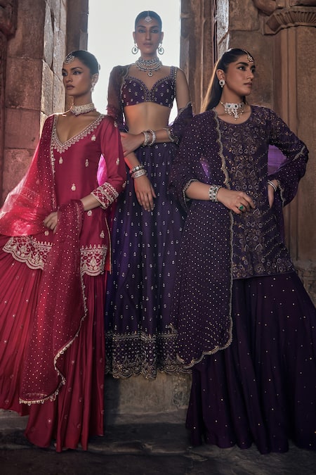 Kritika Dawar Pink , Organza Gota Patti, Diamonds, Ambar Bahar Kurti Gharara Set at Aza Fashions Kritika Dawar_Pink , Organza Gota Patti, Diamonds, Ambar Bahar Kurti Gharara Set _at_Aza_Fashions