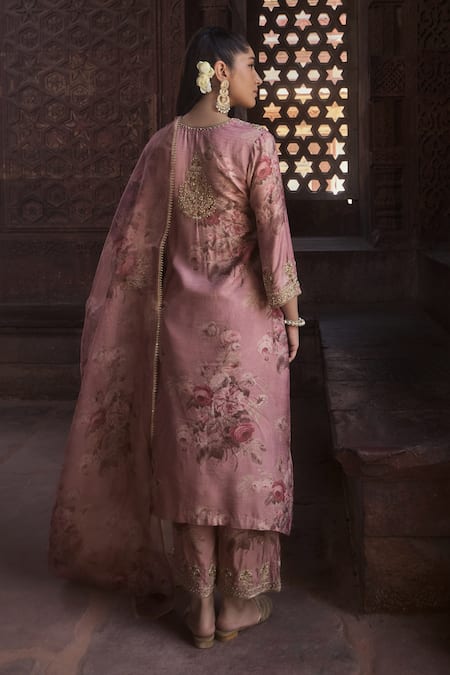 Kritika Dawar Amara Florence Print Embellished Kurta Pant Set 