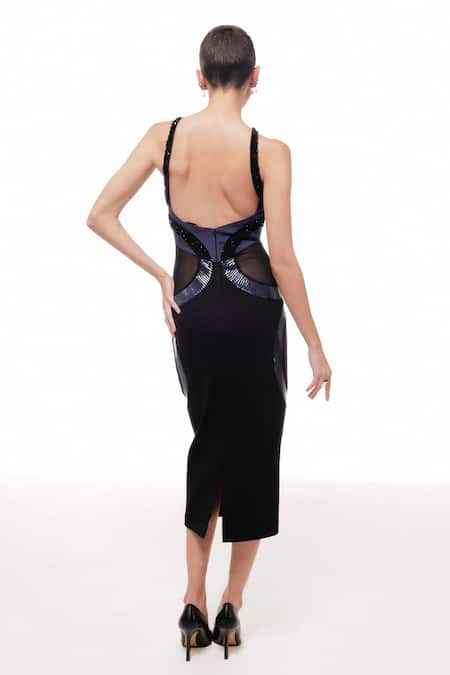 Sameer Madan Daphne Martini Bodycon Dress 