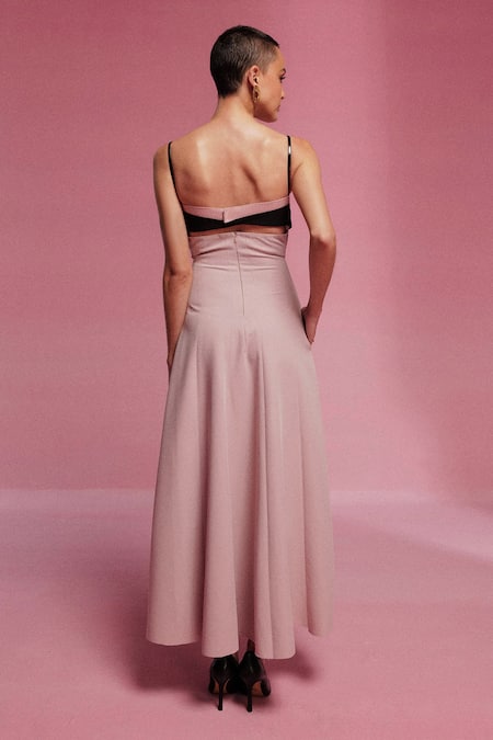 Sameer Madan Malibu A-Line Cutout Dress 