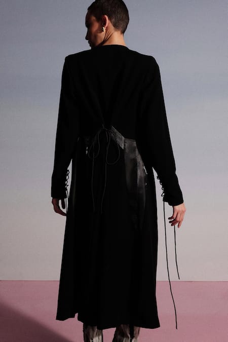 Sameer Madan Manhattan Embroidered Tie Up Jacket 