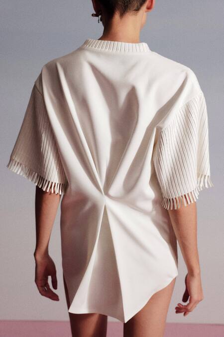 Sameer Madan Pina Colada Sequin Embroidered T-Shirt 