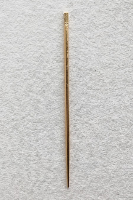 Buy DE'Anma Gold Charlotte Cutwork Hair Bun Buy_DE'Anma_Gold Charlotte Cutwork Hair Bun