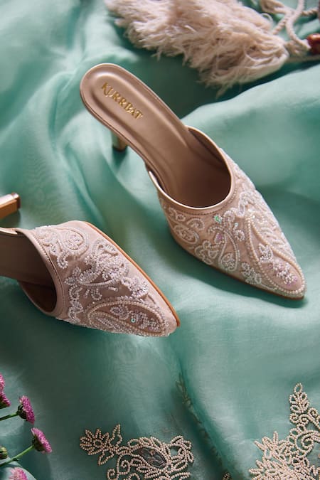 Kurrbat Juliet Embroidered Heels 