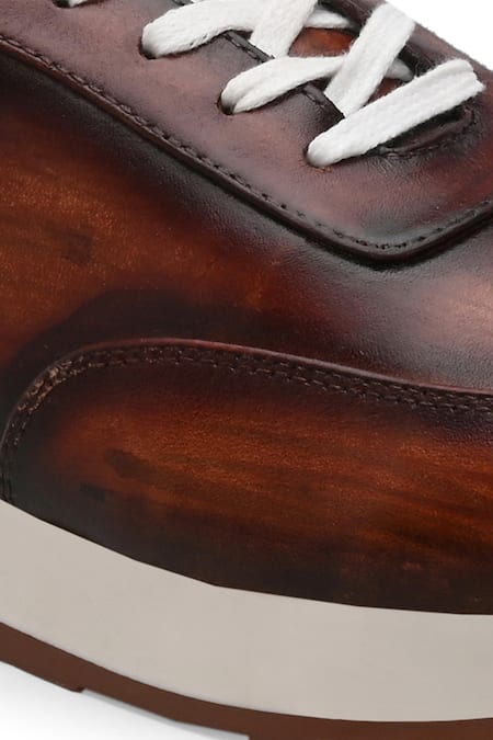 Ivrah_Brown Air Shaded Sneakers_Online_at_Aza_Fashions