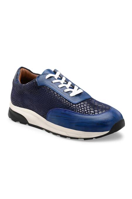 Buy_Ivrah_Blue Air Croc Skin Textured Sneakers_Online_at_Aza_Fashions