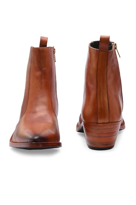 Shop_Ivrah_Brown Jordan Shaded High Rise Boots