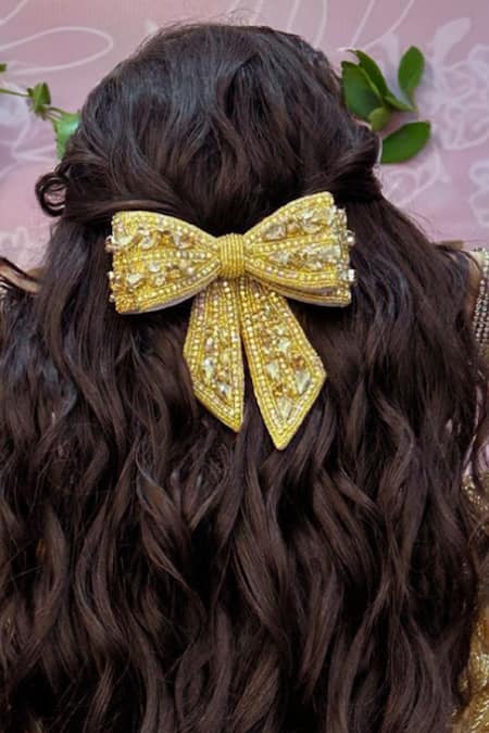 Hair Drama Co Crystal Studded Hair Bow 