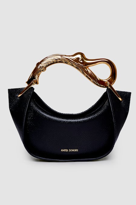 Anita Dongre Black The Swan Mini Grab Bag 