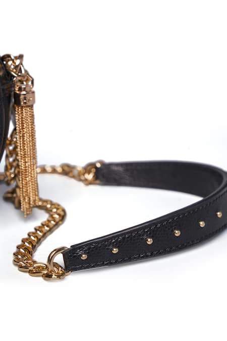 Buy_Anita Dongre_Black Embroidery Symphony Of Blooms Crossbody Bag_Online_at_Aza_Fashions