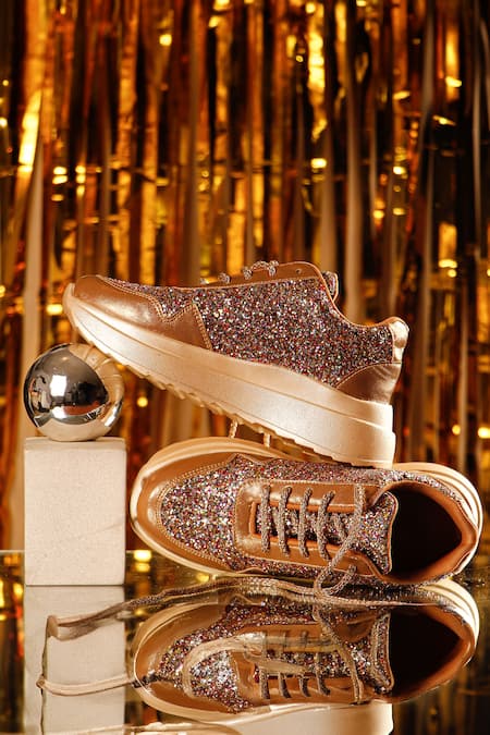 Sole Mates by Palak Sparkling Sequined Sneakers 