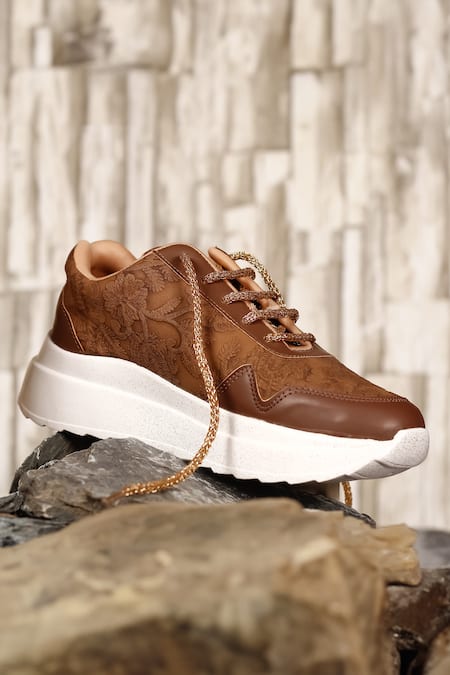 Sole Mates by Palak Blossom Floral Pattern Sneakers 