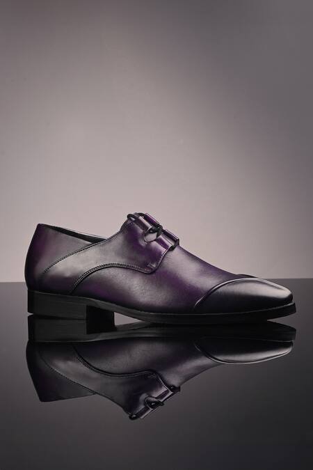 Ivrah_Purple Haan Lace Up Formal Shoes_at_Aza_Fashions