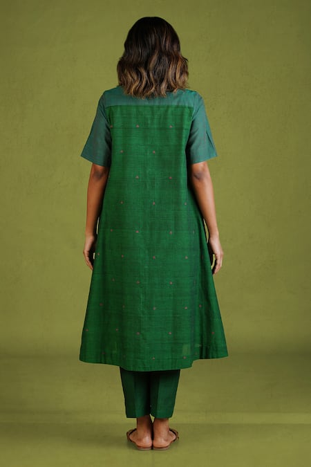 Mantra Square Tile Patchwork A-Line Kurta 