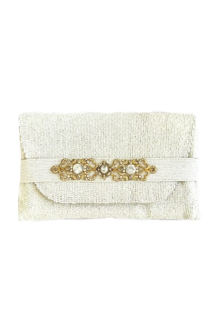 Kokommo Artem Cutdana Floral Embroidered Clutch 