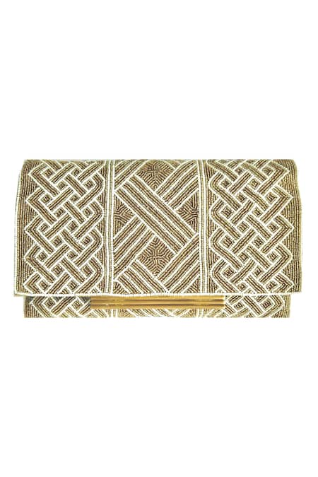 Kokommo Chiara Celtic Bead Embellished Clutch 