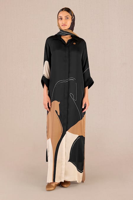 AMPM Rabiya Serene Horse Print Dress 