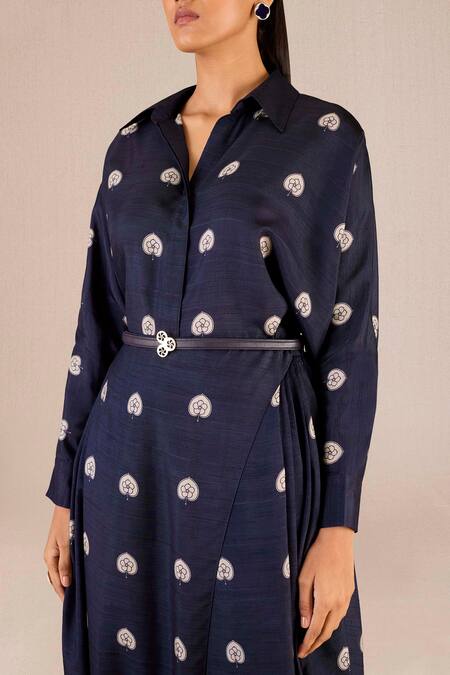 Buy Ampm Purple Silk Embroidery, Emery Betel Leaf Print Shirt And Wrap Dhoti Pant Set Buy_Ampm_Purple Silk Embroidery, Emery Betel Leaf Print Shirt And Wrap Dhoti Pant Set