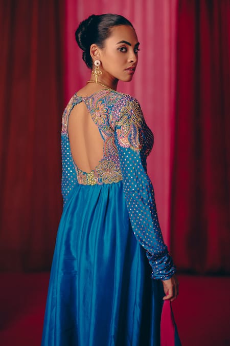 Mrunalini Rao Anya Embroidered Anarkali With Dupatta 