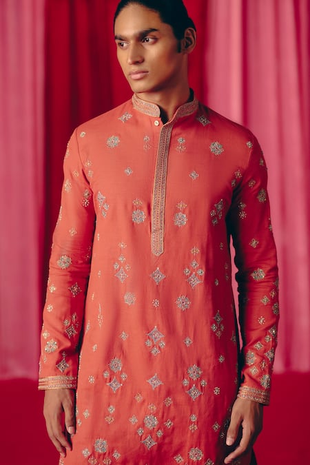 Mrunalini Rao Rayirth Geometric Buta Work Kurta With Pant 