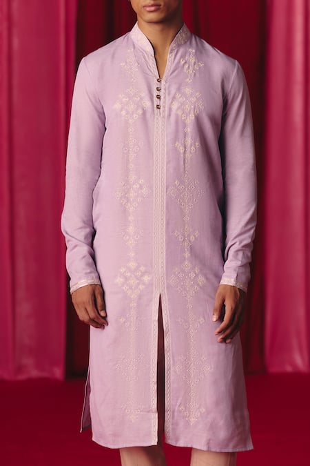 Mrunalini Rao Matsya Flora Vine Work Kurta With Pant 