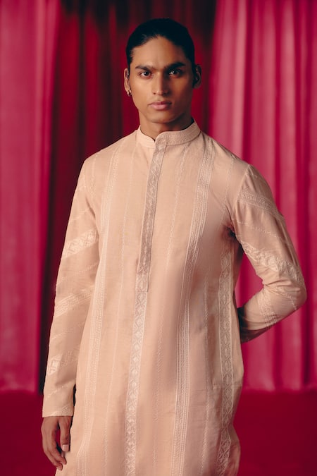 Mrunalini Rao Vayu Blossom Vine Embroidered Kurta With Pant 