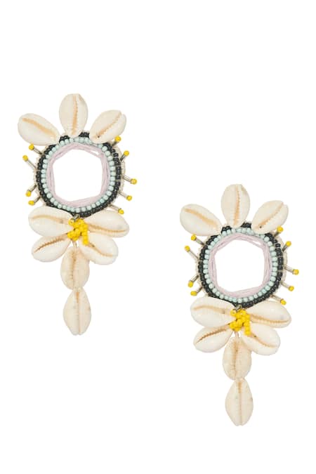 Samyukta Singhania Love Affair Shell Embellished Earrings 