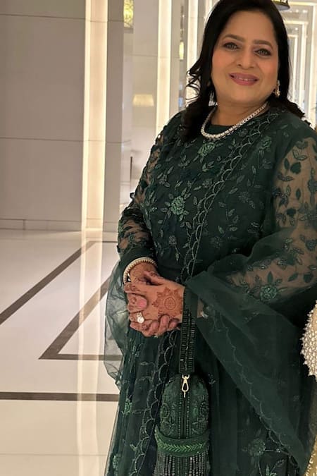 Shop House Of Kosha Green Cut Work, Pearls Azmat Tassel Embellished Capsule Bag Online at Aza Fashions Shop_House Of Kosha_Green Cut Work, Pearls Azmat Tassel Embellished Capsule Bag _Online_at_Aza_Fashions