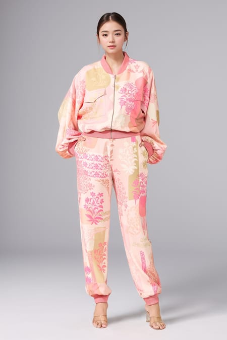 Pankaj & Nidhi Printed Jacket & Jogger Pant Co-ord Set 