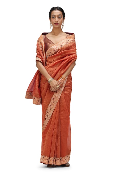 Mimamsaa Fara Embroidered Hem Saree 