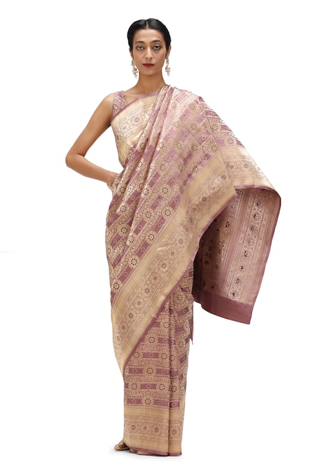 Mimamsaa Ryna Floral Jaal Woven Bridal Saree 