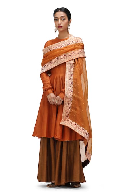 Mimamsaa Mili Brocade Applique Border Dupatta 