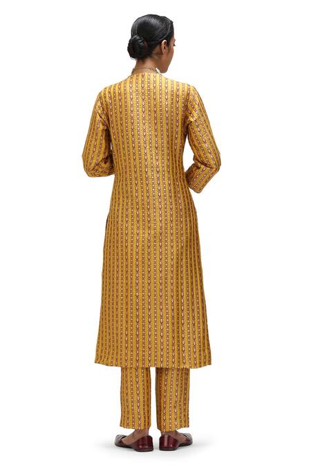 Mimamsaa Lakika Patti Brocade Work Kurta & Pant Set 