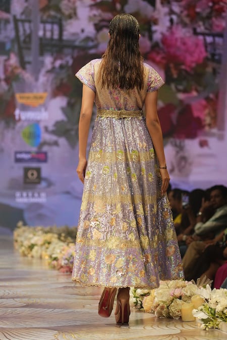Rahul Singh Floral Embroidered Dress 