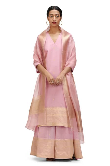 Mimamsaa Maya Woven Kurta Flared Pant Set 