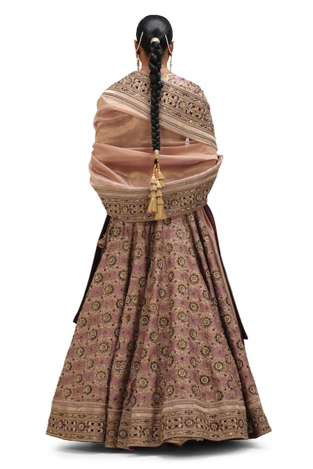 Mimamsaa Channan Gul Embroidered Bridal Lehenga Set 