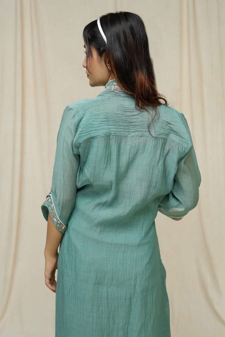 KKANYAAH Forest Fern Midi Dress 