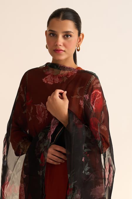 Dot Bloom Anaar Butta Dupatta 