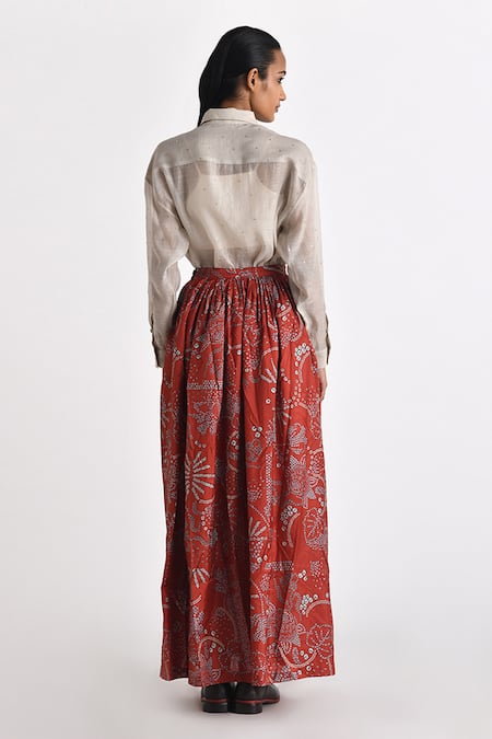 Shop Payal Pratap Beige Chanderi Embroidered Sequin Collared Sheer Shirt at Aza Fashions Shop_Payal Pratap_Beige Chanderi Embroidered Sequin Collared Sheer Shirt _at_Aza_Fashions