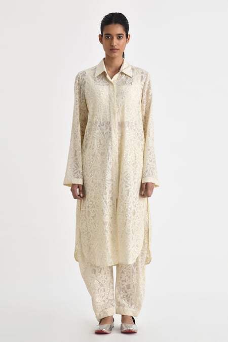 Payal Pratap Tinos Floral Embroidered Tunic 