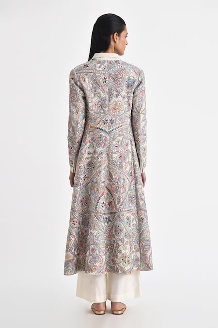 Shop Payal Pratap Off White Silk, Kota Doria Square Neck Elise Solid Crop Top With Pant at Aza Fashions Shop_Payal Pratap_Off White Silk, Kota Doria Square Neck Elise Solid Crop Top With Pant _at_Aza_Fashions