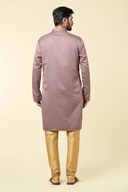 Shop Arihant Rai Sinha Brown Cotton Plain Straight Kurta at Aza Fashions Shop_Arihant Rai Sinha_Brown Cotton Plain Straight Kurta _at_Aza_Fashions