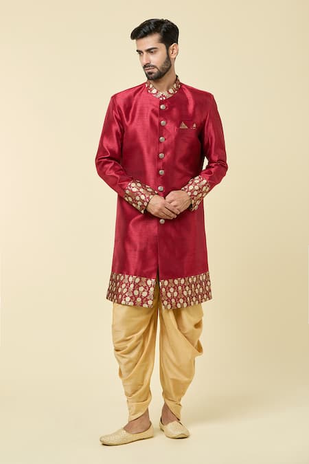 Arihant Rai Sinha Placement Floral Pattern Kurta With Dhoti Pant 